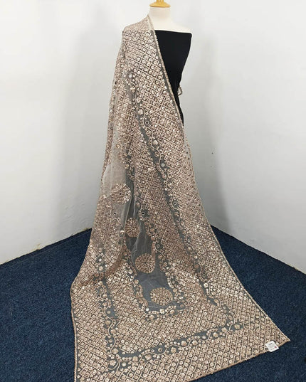 Handmade Gotta And Mirror Work Organza Dupatta