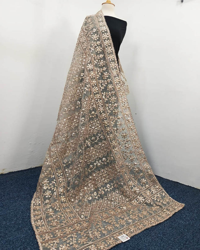 Handmade Full Jaal Gotta Work Organza Dupatta