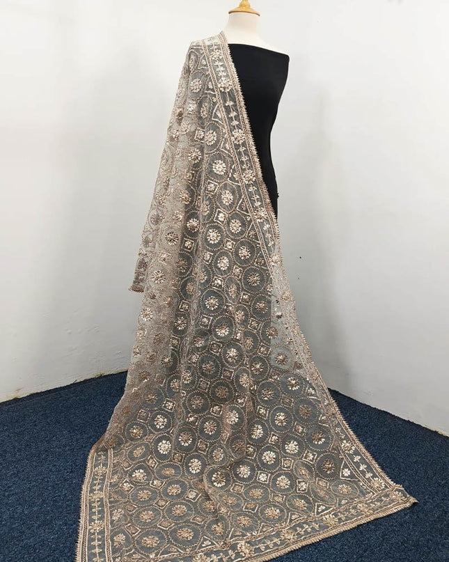Handmade Full Jaal Gotta Work Organza Dupatta