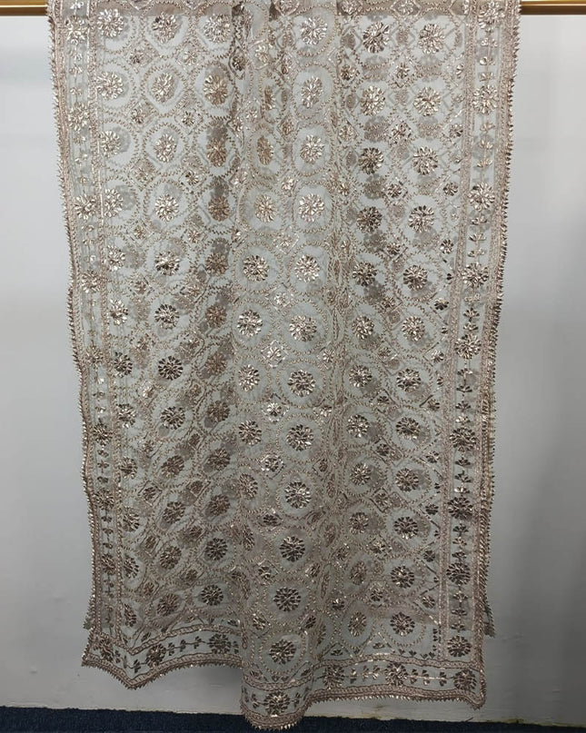 Handmade Full Jaal Gotta Work Organza Dupatta