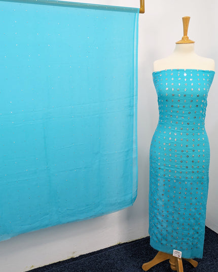 Handmade Fancy Chiffon with Mukesh Work