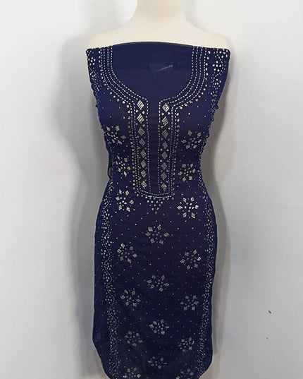 Handmade Mukesh Work Chiffon 2PC Unstitched