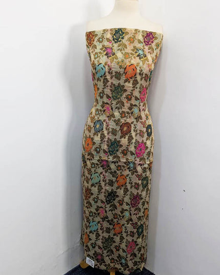 Fancy indian Chiffon With Indian banarsi Work 2PC Unstitched