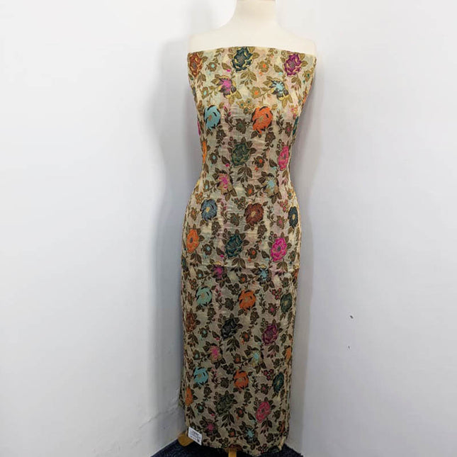 Fancy indian Chiffon With Indian banarsi Work 2PC Unstitched