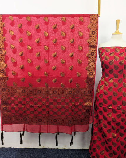 Fancy Indian Silk With Banarasi Work 2PC Unstitched
