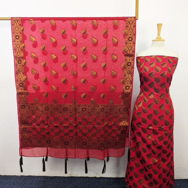 Fancy Indian Silk With Banarasi Work 2PC Unstitched