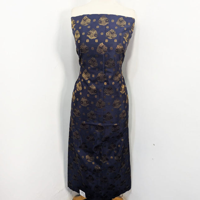 Indian Silk with Indian Banarasi Work 2PC Unstitched