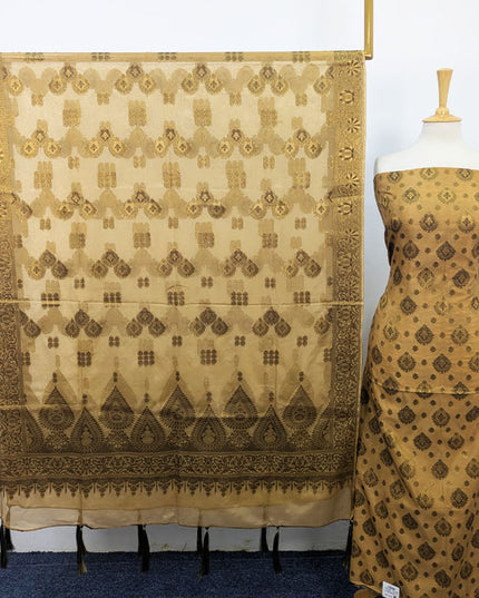 Fancy Indian Silk With Banarasi Work 2PC Unstitched