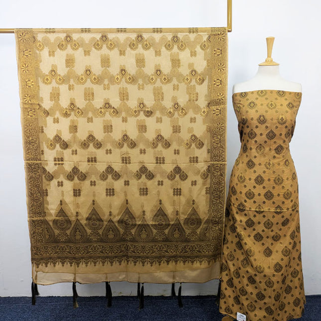 Fancy Indian Silk With Banarasi Work 2PC Unstitched