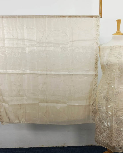 Fancy Embroidered Silk  2PC Unstitched