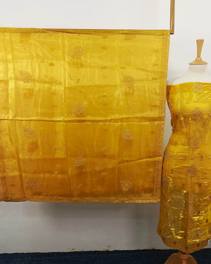 Fancy Embroidered Silk  2PC Unstitched