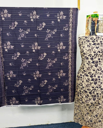 Embroidered Printed Khaddar 3PC Unstitched  - Bin Umer