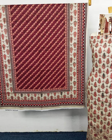 Embroidered Printed Khaddar 3PC Unstitched  - Bin Umer