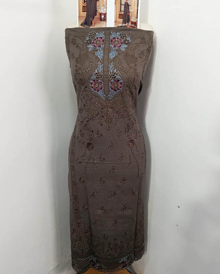 Embroidered Winter Zari Slub Viscose 3PC Unstitched - Gull-E-Rukh Vol -04