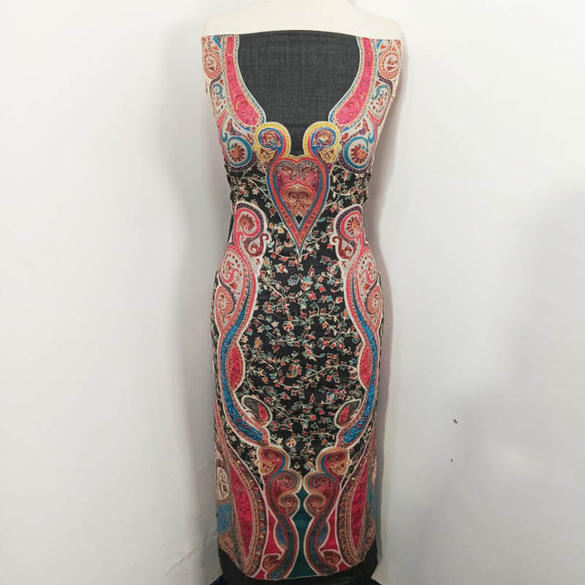 Embroidered Kani Silk Wool 3PC Unstitched