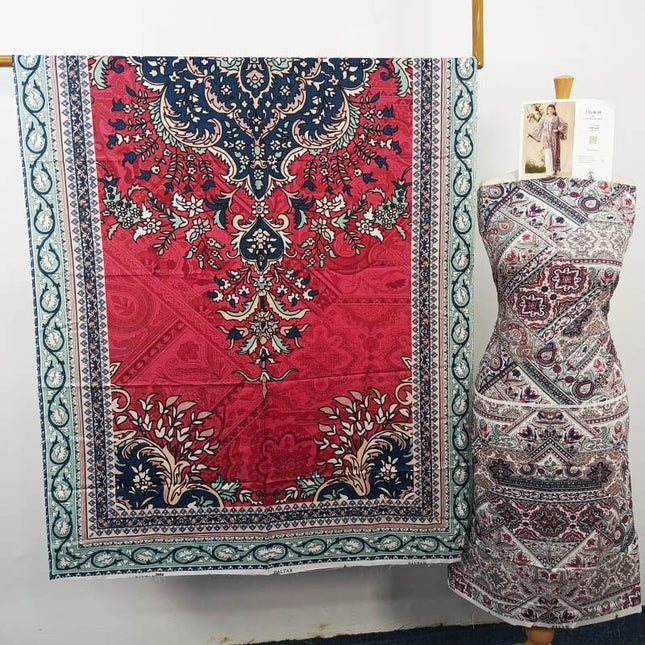 Premium Digital Printed Linen Slub 3PC Unstitched Paltar Vol-3