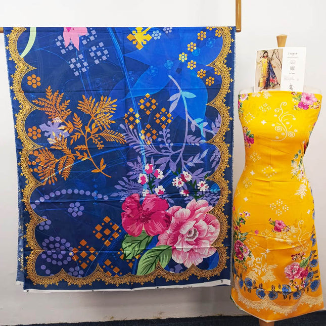 Premium Digital Printed Linen Slub 3PC Unstitched Paltar Vol-3