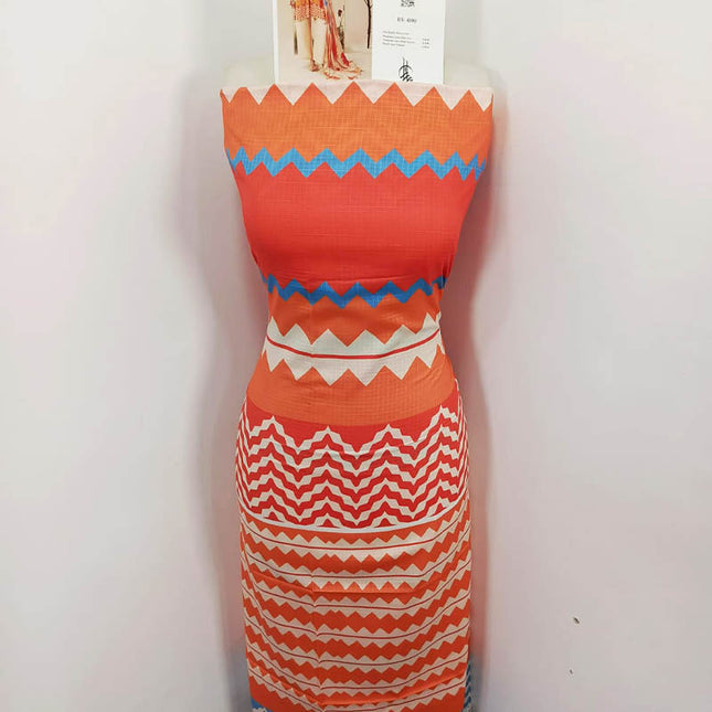 Premium Digital Printed Linen Slub 3PC Unstitched Paltar Vol-3