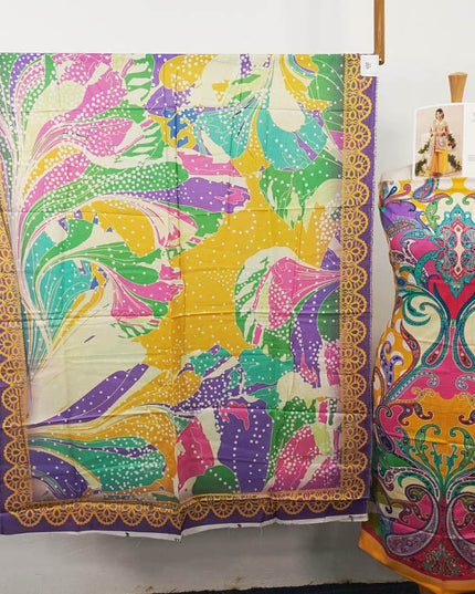 Premium Digital Printed Linen Slub 3PC Unstitched Paltar Vol-3