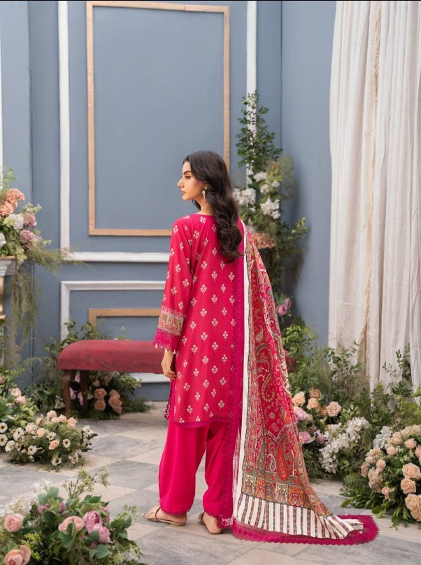 Digital Printed Linen 3PC Unstitched Mausummery Vol-03