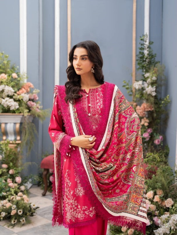 Digital Printed Linen 3PC Unstitched Mausummery Vol-03