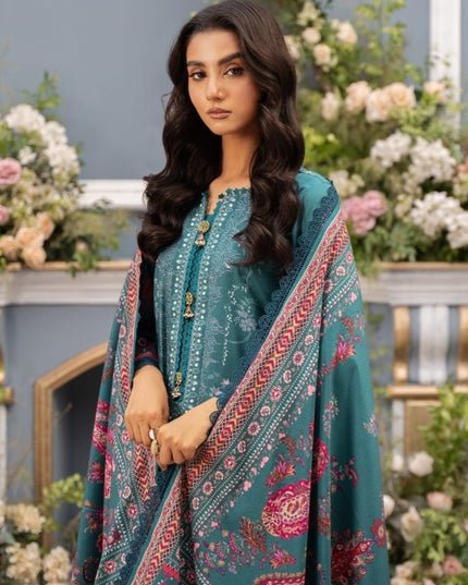 Digital Printed Linen 3PC Unstitched Mausummery Vol-03