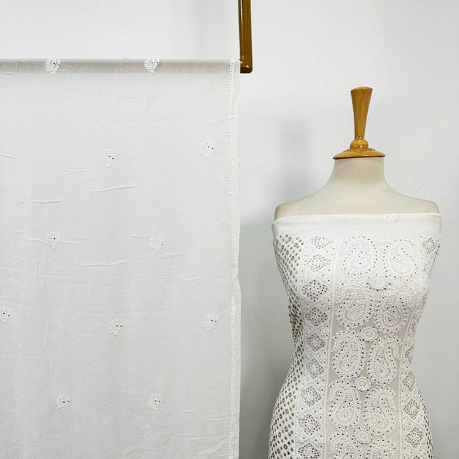 Fancy Chikankari + Mukesh Work Indian Chiffon 2PC Unstitched