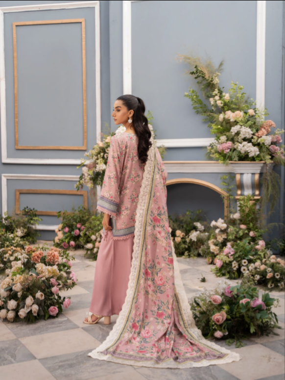 Digital Printed Linen 3PC Unstitched Mausummery Vol-03