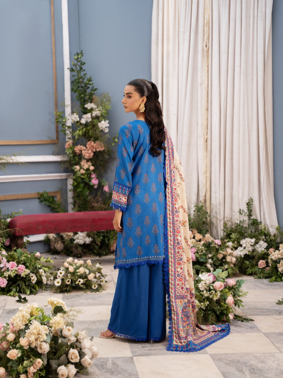 Digital Printed Linen 3PC Unstitched Mausummery Vol-03