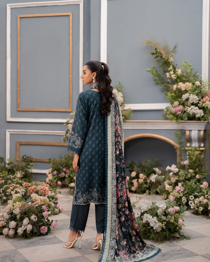 Digital Printed Linen 3PC Unstitched Mausummery Vol-03