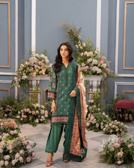 Digital Printed Linen 3PC Unstitched Mausummery Vol-03