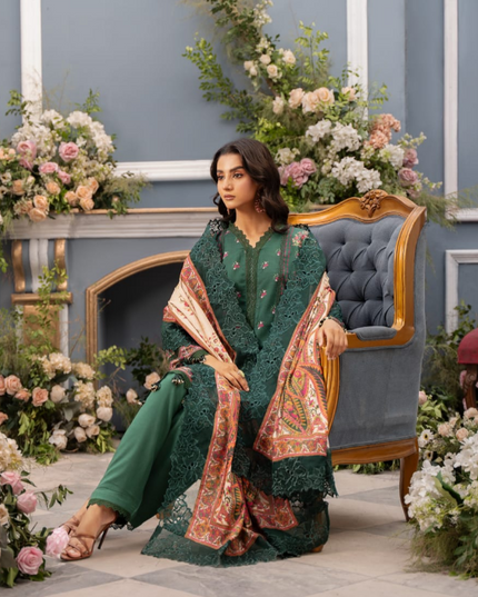 Digital Printed Linen 3PC Unstitched Mausummery Vol-03