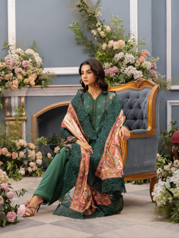 Digital Printed Linen 3PC Unstitched Mausummery Vol-03