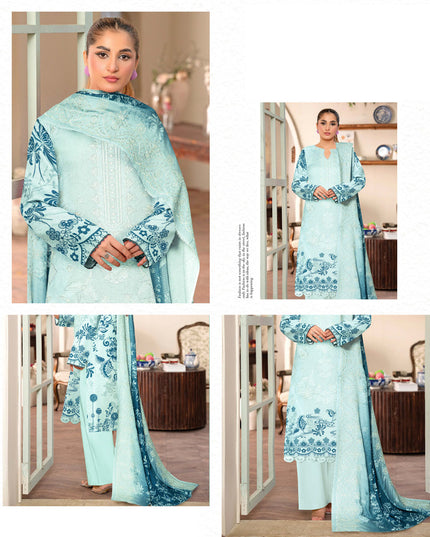 Embroidered and Printed Karandi Bana Dora 3PC Unstitched -AADARSH Vol-10