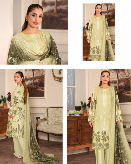 Embroidered and Printed Karandi Bana Dora 3PC Unstitched -AADARSH Vol-10