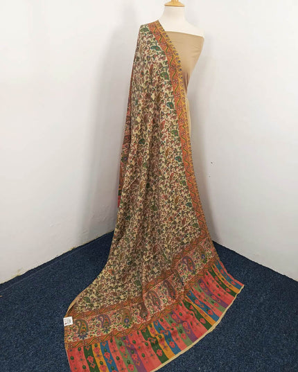 Fancy Digital Printed Wool Shawl  ( Ready To Wear )