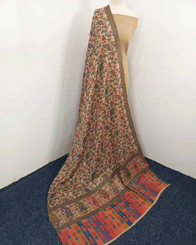 Fancy Digital Printed Wool Shawl  ( Ready To Wear )