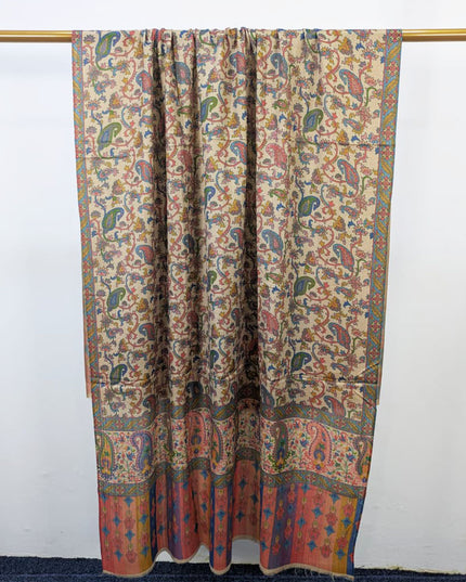 Fancy Digital Printed Wool Shawl  ( Ready To Wear )