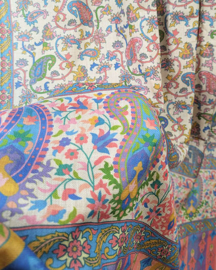 Fancy Digital Printed Wool Shawl  ( Ready To Wear )