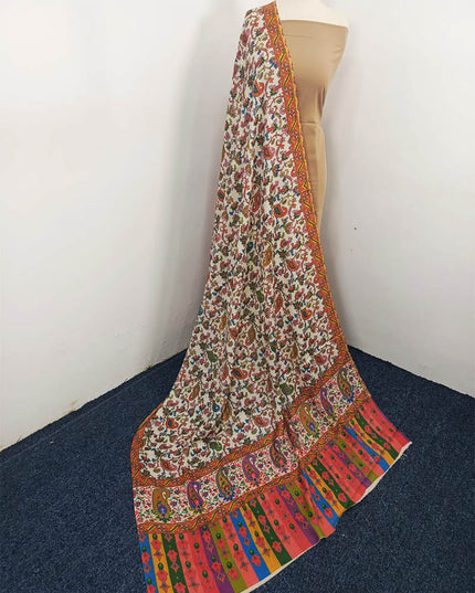 Fancy Digital Printed Wool Shawl  ( Ready To Wear )