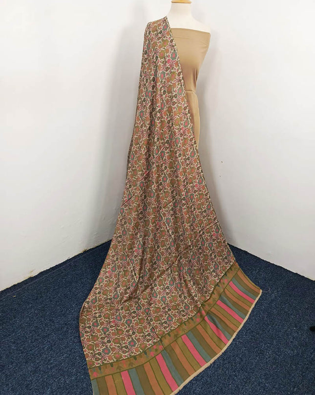 Fancy Digital Printed Wool Shawl  ( Ready To Wear )