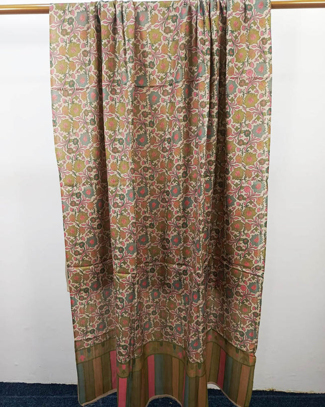 Fancy Digital Printed Wool Shawl  ( Ready To Wear )