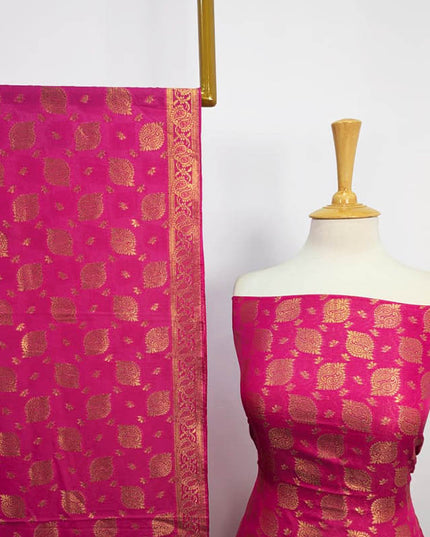Indian Banrasi Work Indian Chiffon ( Dyeable In All Colours ) 2PC Unstitched