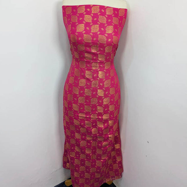 Indian Banrasi Work Indian Chiffon ( Dyeable In All Colours ) 2PC Unstitched