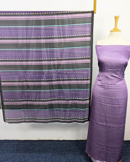 Fancy Digital Printed 2 Tone Silk 3PC Unstitched