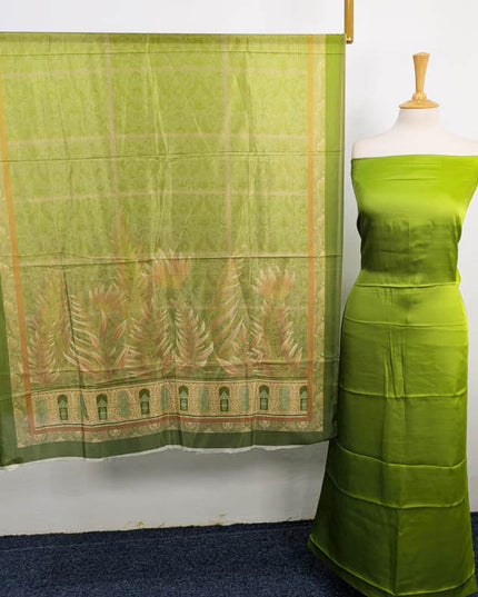 Fancy Digital Printed 2 Tone Silk 3PC Unstitched