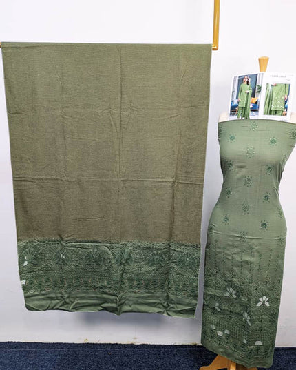 Luxury Embroidered Dhanak 3PC Unstitched - Saeed Anmol Vol -1888