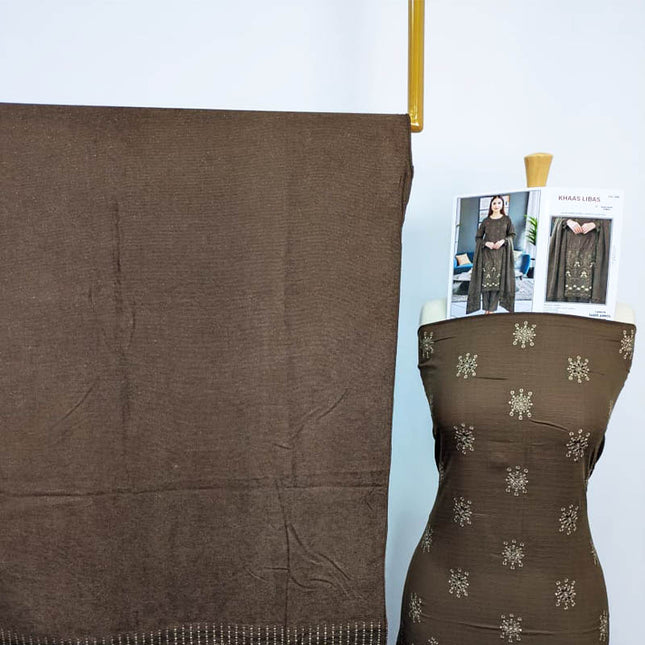 Luxury Embroidered Dhanak 3PC Unstitched - Saeed Anmol Vol -1888