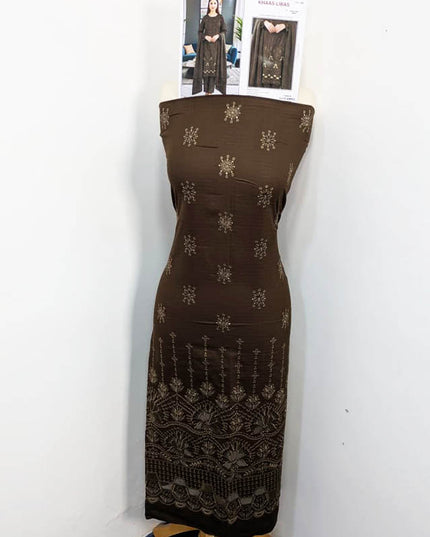 Luxury Embroidered Dhanak 3PC Unstitched - Saeed Anmol Vol -1888