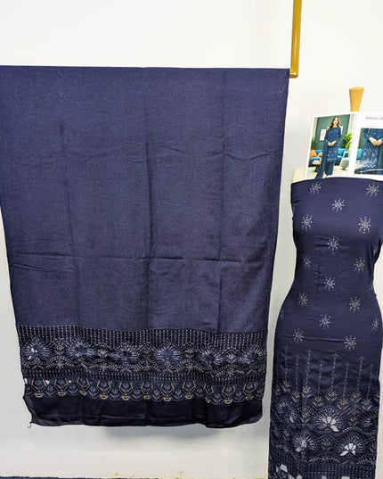 Luxury Embroidered Dhanak 3PC Unstitched - Saeed Anmol Vol -1888